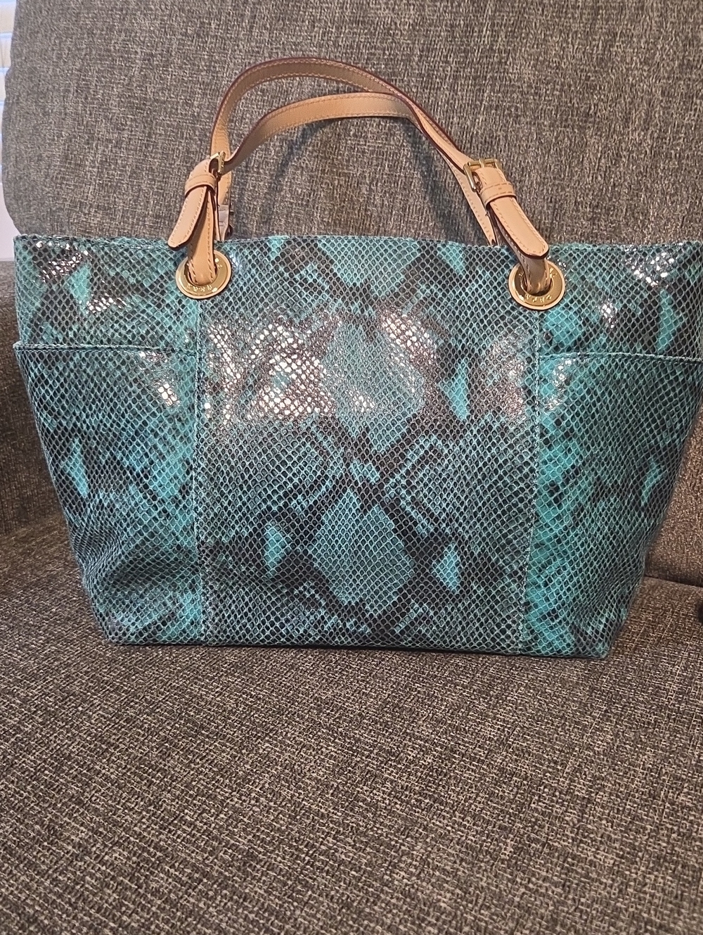 Michael Kors Jet Set Python Tote